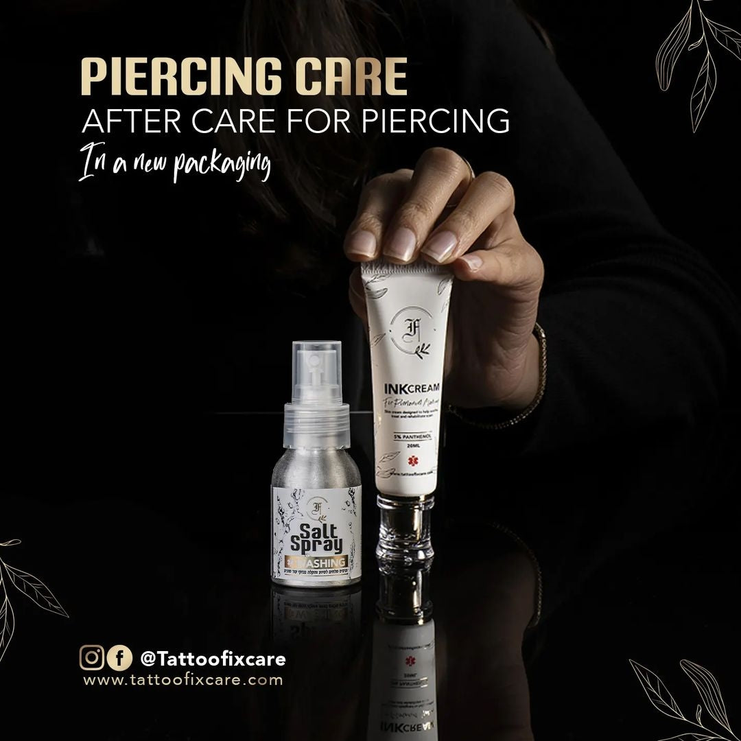 Piercing Aftercare Kit | משחה אנטיספטית ותרסיס מי מלח לפירסינג